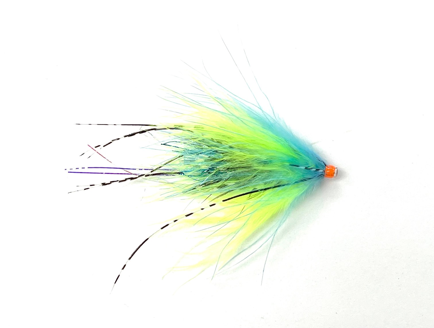 FAD Hobo Spey Tube Fly - Chartreuse/Blue